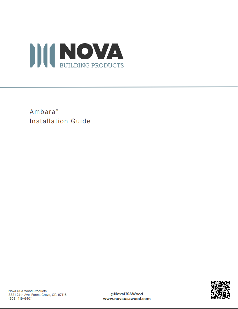 Ambara Siding Install Guide